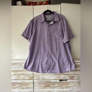 Nick Graham Everywhere Stretch Modern Fit Shirt 2XL Purple Print